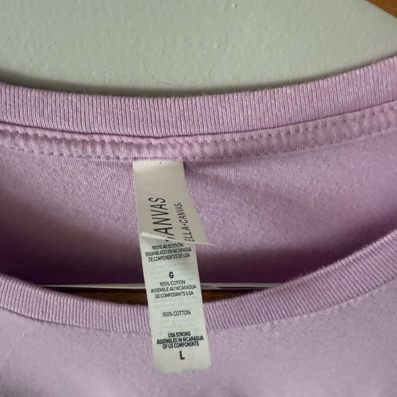 Vintage Y2K Pink “Chronic” T-Shirt Embroidered Bella Canvas Brand Size Large - Picture 4 of 6